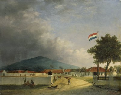 Kedawongin sokeritehdas lähellä Pasuruania, Java tekijältä H.Th. Hesselaar