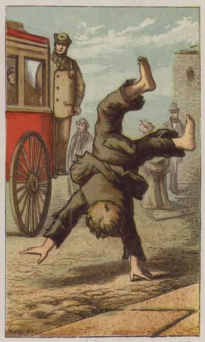 Street Boy (väri litho) tekijältä H.W. (after) Petherick