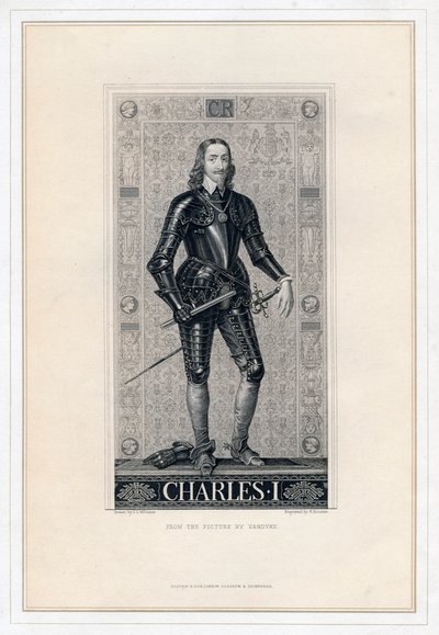 Charles I Englannista, 1800-luku. tekijältä H. Bourne