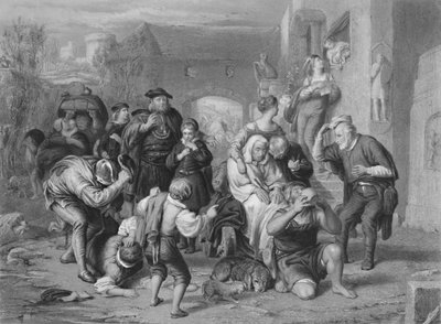 Ihmisen seitsemän aikakautta kuten haluat, c1870 tekijältä H. Bourne
