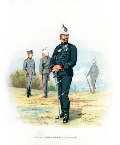 The 2nd Queens Own Rifles Kanada, 1890. tekijältä H. Bunnett