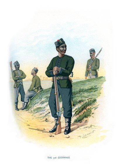 3rd Goorkhas, 1890. tekijältä H. Bunnett