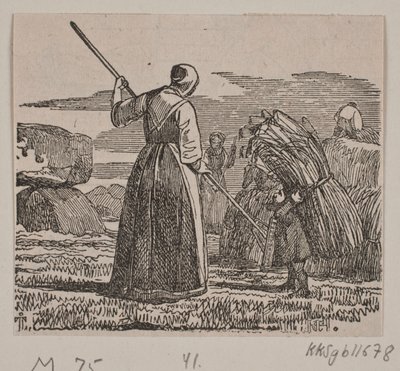 Kuvitus "Kätilö ja peikko" tekijältä H. C. Henneberg