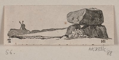 Kuvitus "Kivimonumenteille" tekijältä H. C. Henneberg