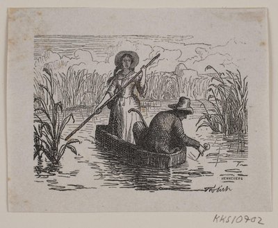 Kuvitus T. A. Beckerille, "Ringen på Hastrup" tekijältä H. C. Henneberg
