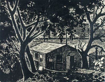 Nimetön (talo metsässä) tekijältä H. Lyman Sayen