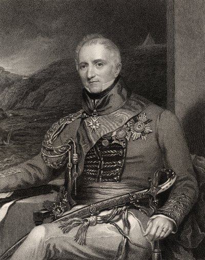 Sir Rufane Shaw Donkin, kaivertanut W. Holl, National Portrait Gallerysta, osa III, julkaistu n. 1835 (litho) tekijältä H. Mayer