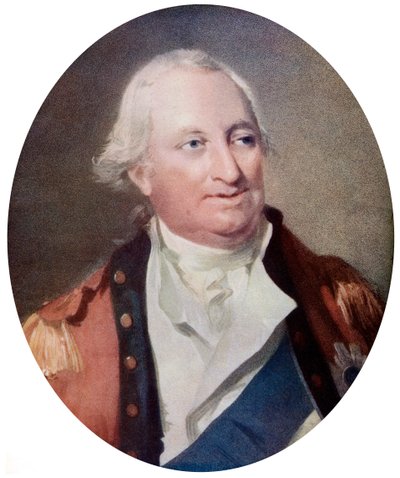 Charles Cornwallis, ensimmäinen markiisi Cornwallis, englantilainen sotilaskomentaja, 1700-luvun loppu, n. 1920. tekijältä H Ogborne