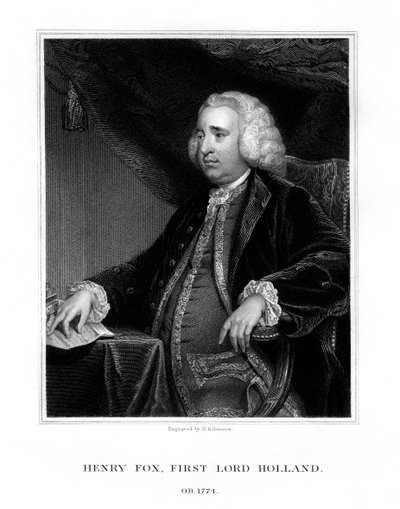 Henry Fox, 1. Baron Holland, Whig-valtiomies, 1832. tekijältä H. Robinson