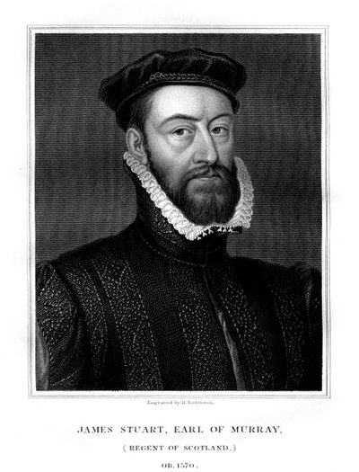 James Stewart, 1. Earl of Moray, Skotlannin valtionhoitaja, 1827. tekijältä H. Robinson