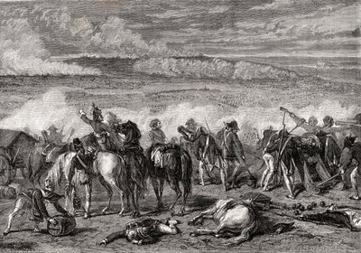Jemappesin taistelu, 6. marraskuuta 1792, kaivertaja Alexandre Hurel. tekijältä H. de la Charlerie