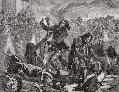 Sveitsin kaartin verilöyly 10. elokuuta 1792 tekijältä H. de la Charlerie
