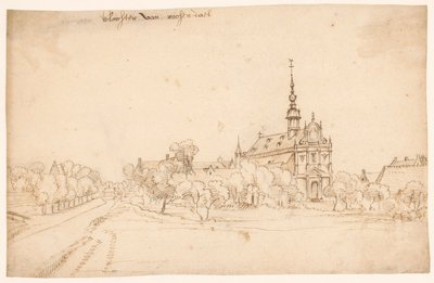 Roosendaelin luostari Walemissa puiden välissä tekijältä H. van Wel (attributed to)
