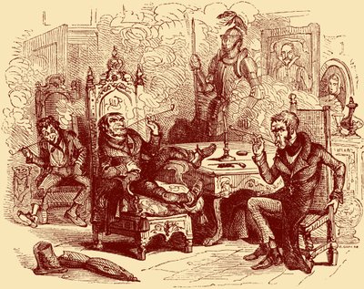 Charles Dickensin "Old Curiosity Shop" tekijältä Hablot Knight Browne