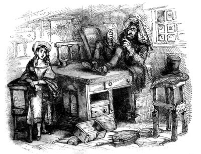 Charles Dickensin "The Old Curiosity Shop" tekijältä Hablot Knight Browne