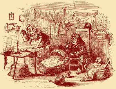Charles Dickensin "The Old Curiosity Shop" tekijältä Hablot Knight Browne