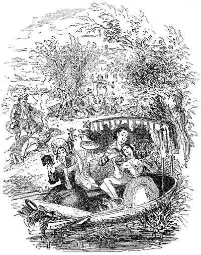 Charles Dickensin "Sketches by Boz". tekijältä Hablot Knight Browne