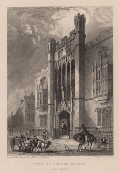 City of London School, Mlik Street, Lontoo tekijältä Hablot Knight Browne