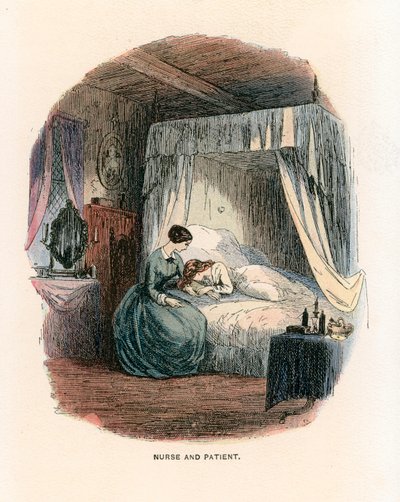 Kuvitus Bleak Housesta tekijältä Hablot Knight Browne