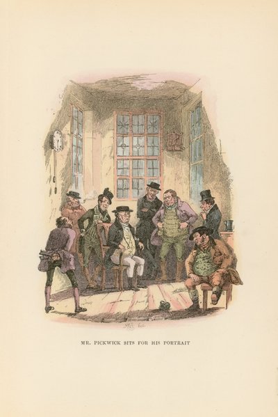 Kuvitus Pickwick Papersille tekijältä Hablot Knight Browne