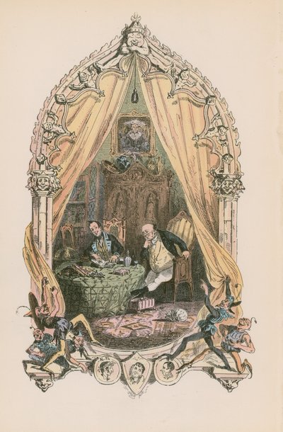 Kuvitus Pickwick Papersille tekijältä Hablot Knight Browne