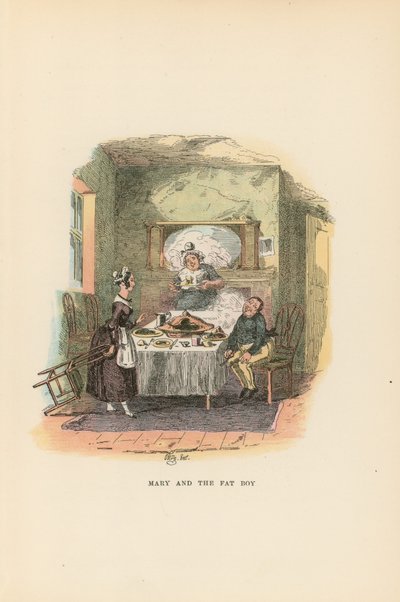 Kuvitus Pickwick Papersille tekijältä Hablot Knight Browne