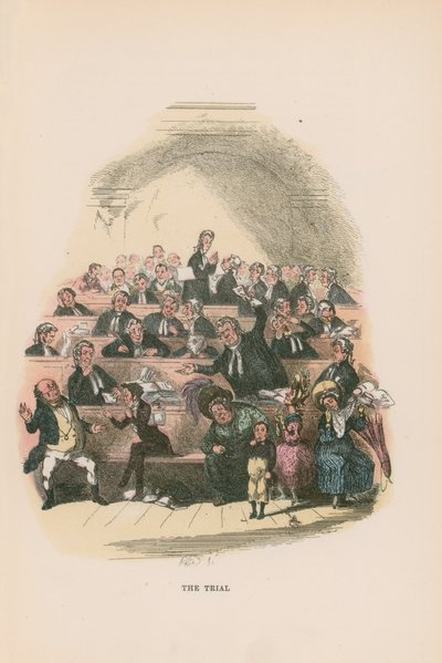 Kuvitus Pickwick Papersille tekijältä Hablot Knight Browne