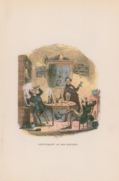 Kuvitus Pickwick Papersille tekijältä Hablot Knight Browne