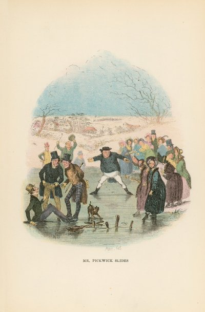 Kuvitus Pickwick Papersille tekijältä Hablot Knight Browne