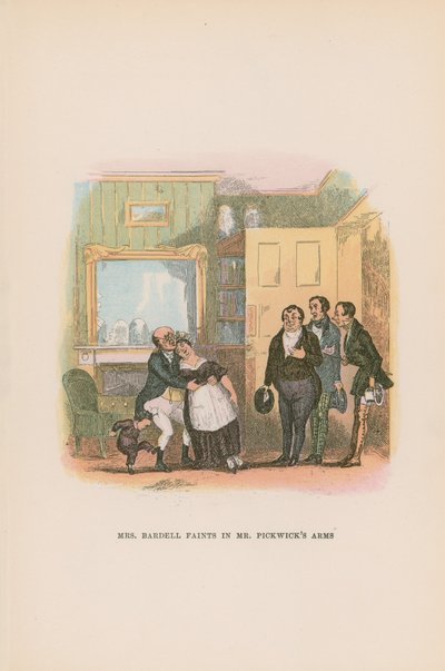 Kuvitus Pickwick Papers -teokseen tekijältä Hablot Knight Browne