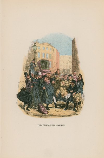 Kuvitus Pickwick Papers -teokseen tekijältä Hablot Knight Browne