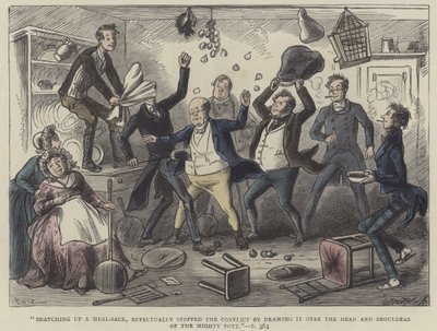 Kuvitus Pickwick Papersille tekijältä Hablot Knight Browne
