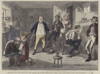 Kuvitus Pickwick Papersille tekijältä Hablot Knight Browne