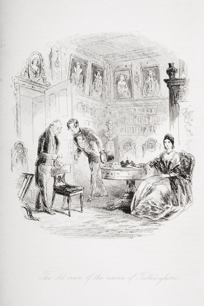 Tulkinghorn-niminen vanha mies, kuvitus Charles Dickensin (1812-70) 