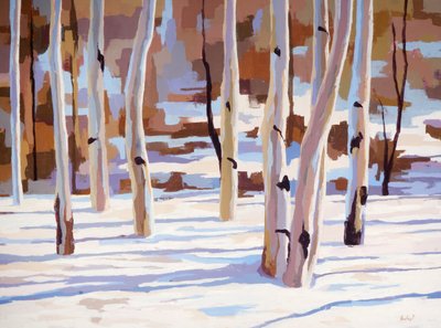 Sininen fuuga, noin 2017 (öljy kankaalle). tekijältä Hadley Rampton