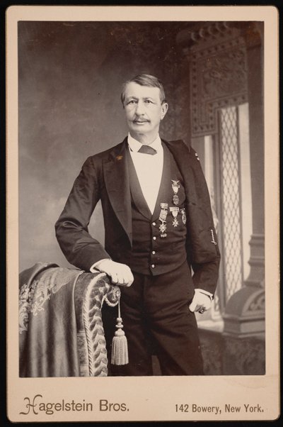 J. Wattsin muotokuva John Watts De Peyster 1821-1907, Ennen vuotta 1896. tekijältä Hagelstein Bros