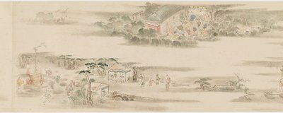 Kahdentoista kuukauden harrastukset ja ammatit, Edo-kausi, 1600-luvun loppu - 1700-luvun alku. tekijältä Hanabusa Itcho