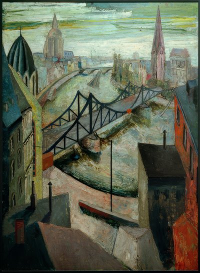 Der Eiserne Steg Frankfurt am Mainissa tekijältä Hanns Ludwig Katz