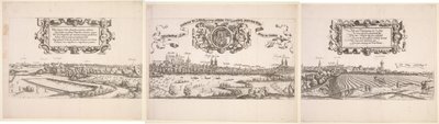 Panoraamanäkymä Nürnbergiin, 1552. tekijältä Hanns Sebald Lautensack