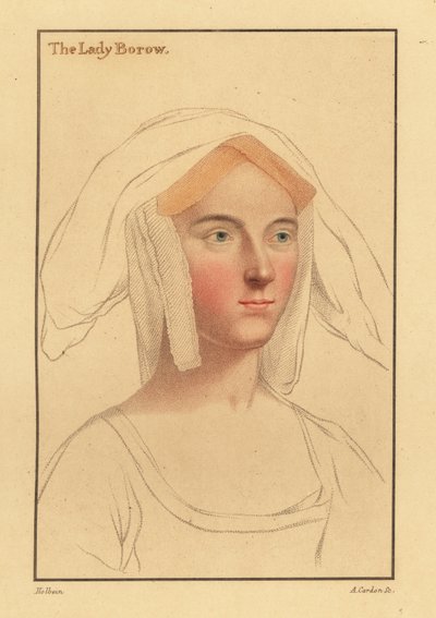 Alice London tai Catherine Clifton tai Catherine Parr., 1812 (kaiverrus) tekijältä Hans (after) Holbein the Younger