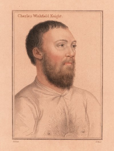 Charles Wingfield Kimboltonin linnasta, 1812 (kaiverrus) tekijältä Hans (after) Holbein the Younger