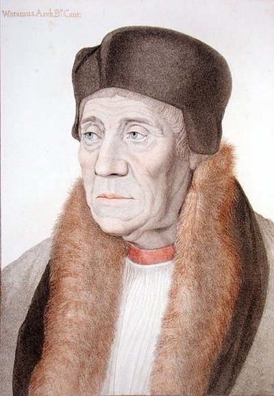 William Warham (1450-1532) kaiverrus Francesco Bartolozzi (1727-1815) (kaiverrus) tekijältä Hans (after) Holbein the Younger