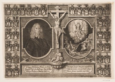 Gregers Friis a Ålstrup, així com Crist a la creu i la resurrecció de Crist. Envoltat d