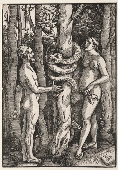 Aatami ja Eeva tekijältä Hans Baldung