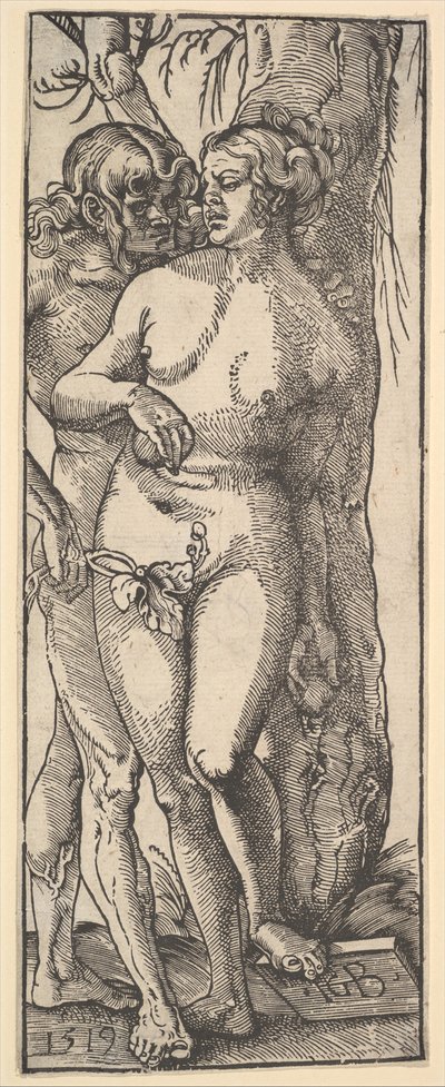 Aadam ja Eeva, 1519. tekijältä Hans Baldung