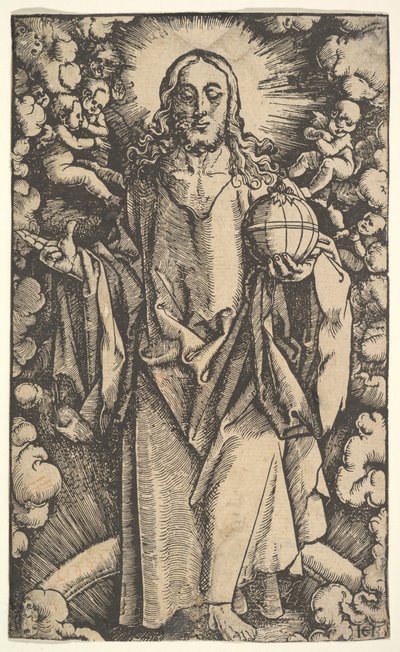 Kristus maapallon kanssa, 1400-1500-luku. tekijältä Hans Baldung
