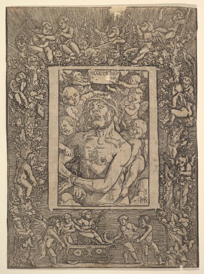 Ecce Homo koristereunuksella, jossa näkyy Bacchuksen voitto, 1511. tekijältä Hans Baldung