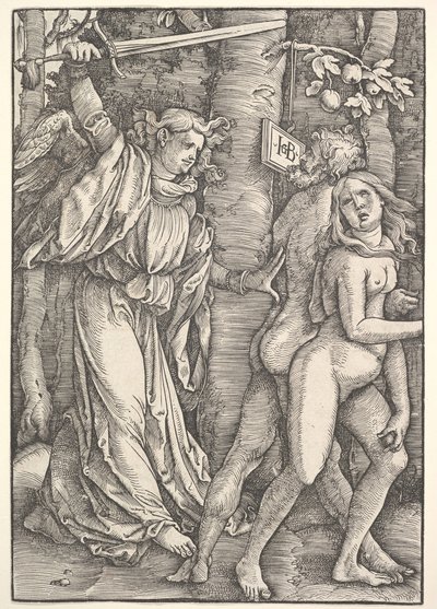 Karkotus paratiisista, 1514. tekijältä Hans Baldung