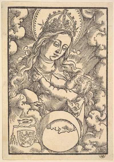 Madonna Lactans, Enchiridon poeticum, 1515 tekijältä Hans Baldung