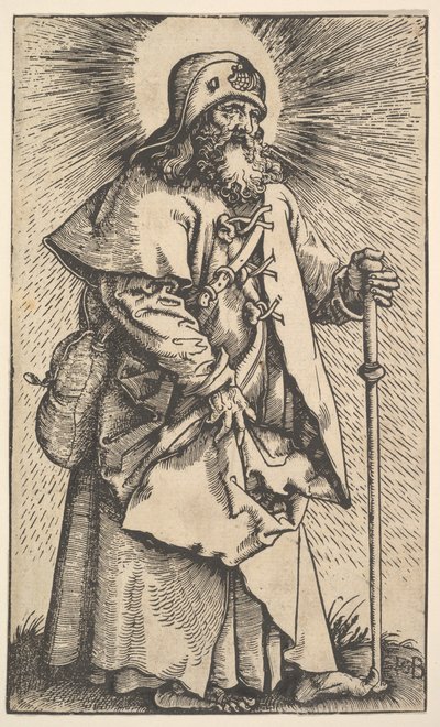 Pyhä Jaakob Suurempi Kristuksesta ja apostoleista, 1519. tekijältä Hans Baldung